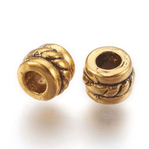 Spacer Beads - Column - Antique Gold