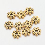 Spacer Beads - Daisy- Antique Gold