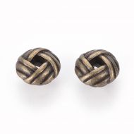 Spacer Beads - Flat Round - Antique Bronze