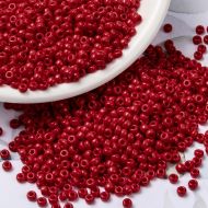 MIYUKI Round Rocailles Beads - 8/0 - Opaque Red