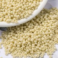 MIYUKI Round Rocailles Beads - 8/0 - Opaque Dark Cream
