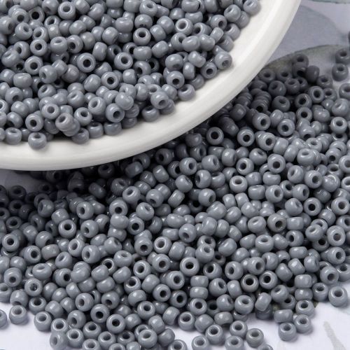 MIYUKI Round Rocailles Beads - 8/0 - Opaque Cement Gray