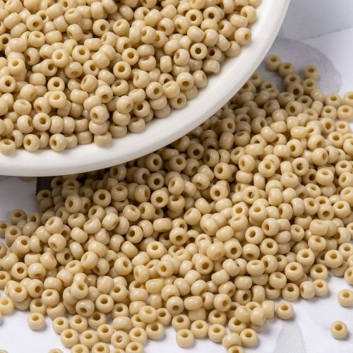 MIYUKI Round Rocailles Beads - 8/0 -Opaque Pear