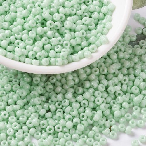 MIYUKI Round Rocailles Beads - 8/0 -Opaque Light Mint