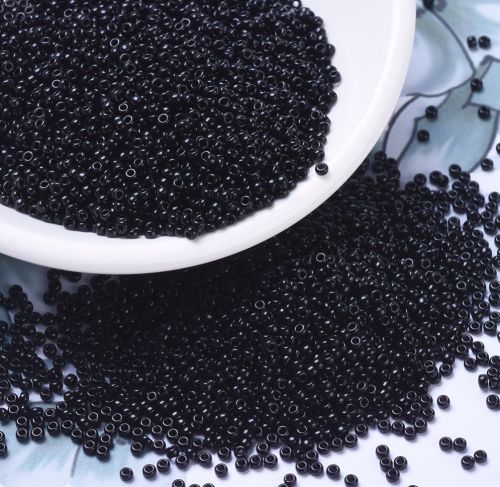 MIYUKI Round Rocailles Beads - 11/0 - Black