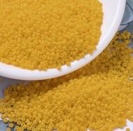 MIYUKI Round Rocailles Beads - 11/0 - Opaque Dark Yellow