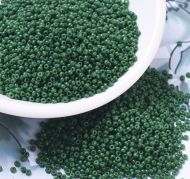 MIYUKI Round Rocailles Beads - 11/0 - Opaque Dyed Hunter Green