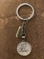 Keychain - Inspirational Collection Glass Cabochon